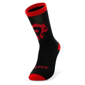 World of Warcraft Horde One Size Socks - Black & Red