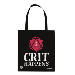 Let's Roll Crit Happens Cotton Tote Bag