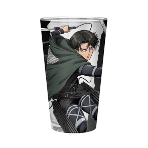 Attack On Titan Levi 400ml Glass