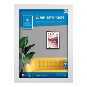 GB Eye Contemporary Wooden White Picture Frame - A3 - 29.7 x 42cm