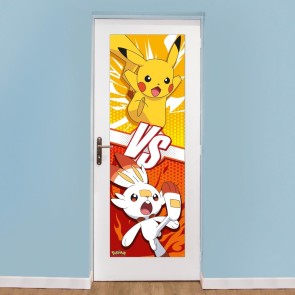 Pokemon Pikachu & Scorbunny Door Poster