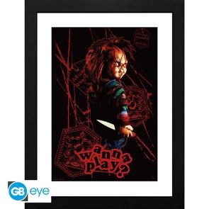 Chucky Wanna Play 30 x 40cm Framed Collector Print