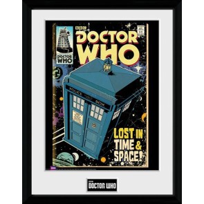 Doctor Who Tardis Comic 30 x 40cm Framed Collector Print