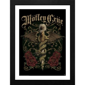 Motley Crue Exquisite Dagger 30 x 40cm Framed Collector Print