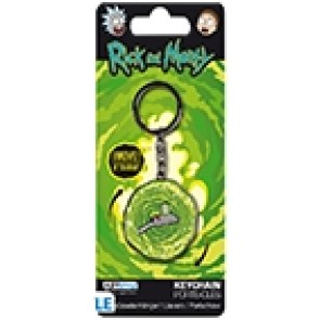 Rick & Morty Portal Gun Metal Keychain