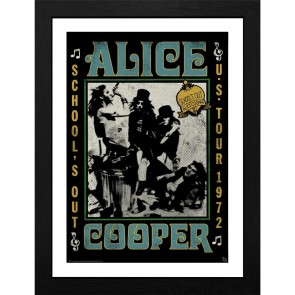 Alice Cooper School's Out Tour 30 x 40cm Framed Collector Print