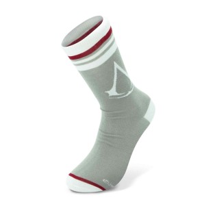 Assassin's Creed Crest One Size Socks - Grey & White