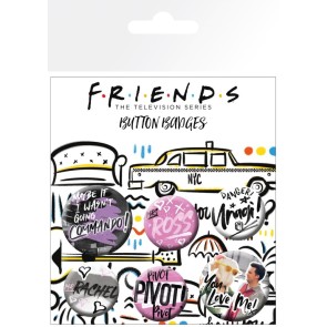 Friends Doodle Badge Pack