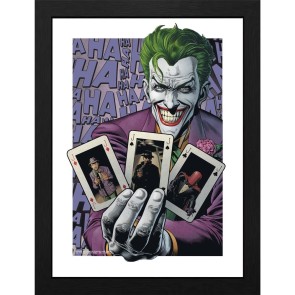 DC Comics Batman The Joker Haha Cards 30 x 40cm Framed Collector Print