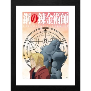 Fullmetal Alchemist Elric Brothers 30 x 40cm Framed Collector Print