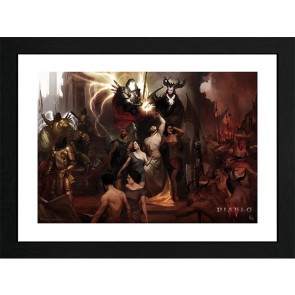 Diablo IV Nephalems 30 x 40cm Framed Collector Print