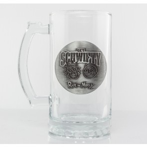 Rick & Morty Get Schwifty 500ml Glass Tankard