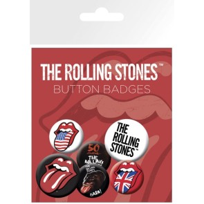 The Rolling Stones Lips Badge Pack