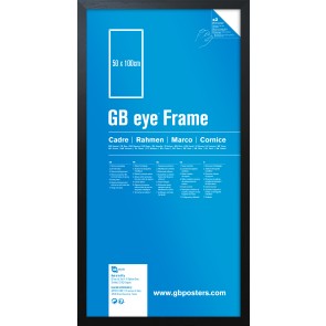 GB Eye Contemporary Wooden Black Picture Frame - 50 x 100cm