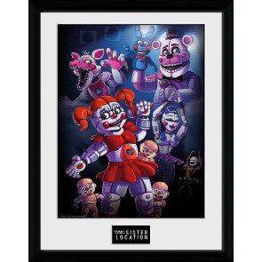 Five Nights at Freddy's Sister Loca 30 x 40cm Framed Collector Print