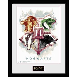 Harry Potter Hogwarts Water Colour 30 x 40cm Framed Collector Print