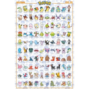 Pokémon Johto English 61 x 91.5cm Maxi Poster