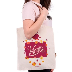 Wonka Logo & Chocolates Tote Bag