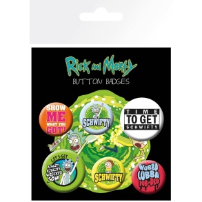 Rick & Morty Quotes Badge Pack