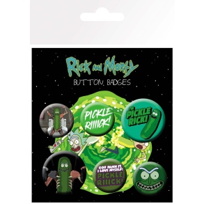 Rick & Morty Pickle Rick Badge Pack