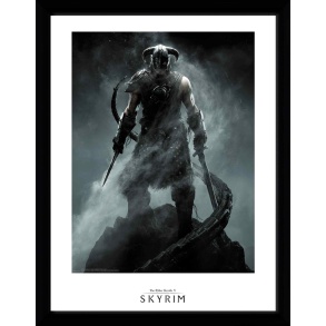 Skyrim Dragon Born 30 x 40cm Framed Collector Print